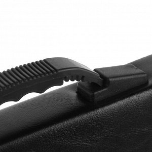 Портфель деловой 380 х 290 х 90 мм, искусственная кожа, с наплечным ремнём "Шушары" чёрный 6С21