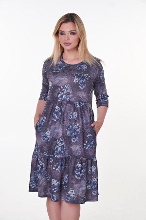 Valentina.Dresses Платье Любовь №18.Цвет:т.сиреневый/синий