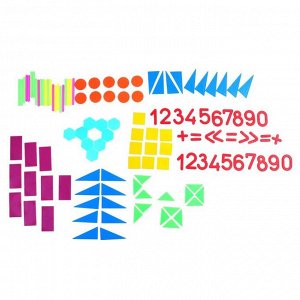 Касса счётных материалов «Учись считать», 132 штуки, МИКС