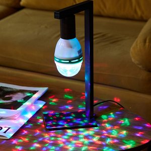Светодиодный светильник-проектор ULI-Q301. Серия DISCO. многоцветный. ТМ VOLPE. Работа от сети 220В. Для установки в электропатрон Е27. Цвет корпуса белый.