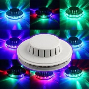 Светодиодный светильник-проектор ULI-Q304 2,5W/RGB WHITE. Напольный. Серия DISCO, многоцветный. Горизонтальная проекция. Кабель