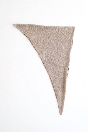 Косынка вязаная латте (one size)