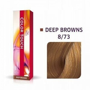 Велла Краска для окрашивания волос  8/73 коричнево-золотистый 60 мл WELLA Color Touch