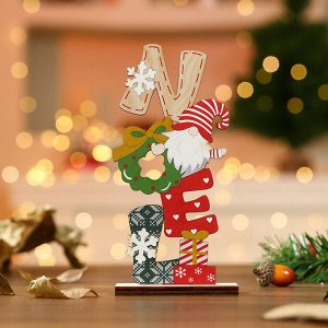 Деревянная композиция New Year