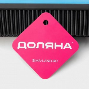 Щётка для пола резиновая Доляна, телескопическая ручка 70-120 см, МИКС