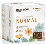 Ультратонкие прокладки MARABU нормал, 240 мм 10 шт.