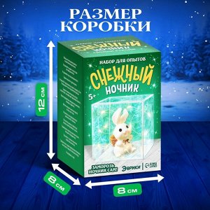 Набор для опытов «Снежный ночник: Кролик», своими руками