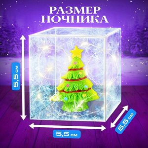 Набор для опытов «Снежный ночник: Ёлочка», своими руками