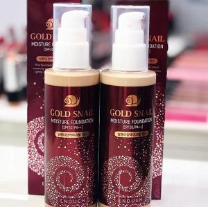 Enough Gold Snail Moisture Foundation SPF30 Омолаживающий тональный крем с муцином улитки 100 мл   № 21 натур.бежевый