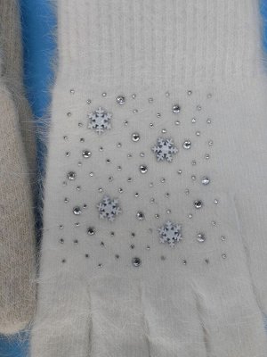 Перчатки женские из ангорки
