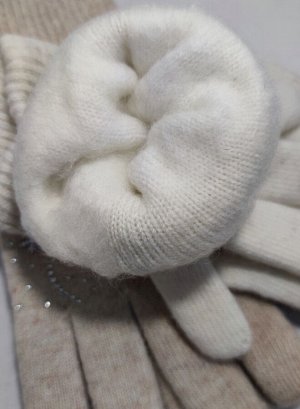 Перчатки женские из ангорки
