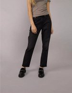 AE Stretch Super High-Waisted Ankle Straight Jean