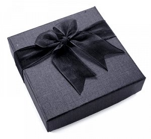 BOX009 Коробка для браслета 90x90x27мм, цвет чёрный