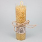 SVM8-06 Свеча из вощины с травой Календула 13х3,5см