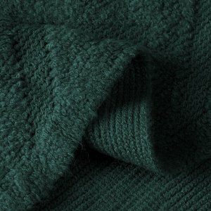 Плед 1.5-спальный, 130х160 см, 100% полиэстер, Теплые объятия, зеленый, A120065