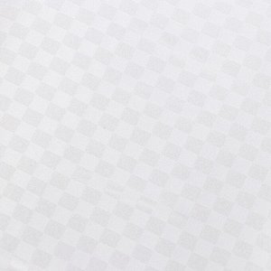 Скатерть 152х213 см, 100% полиэстер, Шахматка белая, белый/шампань, Y266