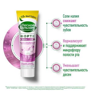 NEW ! Лесной Бальзам зубная паста для чувствительных зубов и дёсен 113 гр