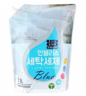 Жидкое средство для  для машинной и ручной стирки, стирки "Enbliss Blue Laundry Detergent " («Аромат хлопка и фруктов»/для стикри в холожlной воде / ) 1,8L