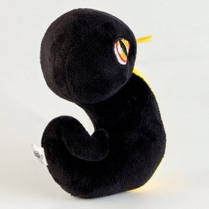 Мягкая игрушка «Змея», чёрно-жёлтая
