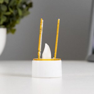 Фигурка светящаяся RISALUX «Сова», LED-ночник, от батареек 3xLR41, золото, 3.5x3.5x6 см