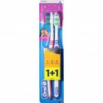 Oral-B Зубная щетка 3 Effect Classic 40 средняя 1+1шт