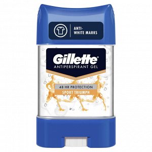 GILLETTE Гелевый дезодорант-антиперспирант Triumph Sport 70мл