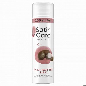 Гель для бритья для женщин для сухой кожи SATIN CARE Shea Butter Silk 200мл