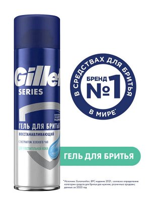 Гель для бритья для чувствительной кожи с экстрактом зеленого чая GILLETTE TGS Sensitive 200мл