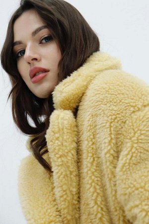 Шубка длинная утеплённая "Primrose Yellow"