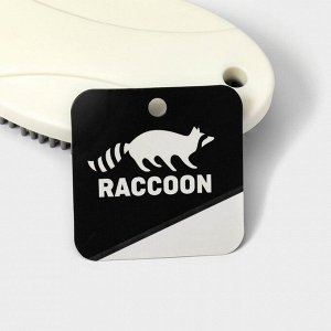 Щётка универсальная Raccoon, 12x6.5x2.5 см, пластик, TPR ворс, 1.6 см