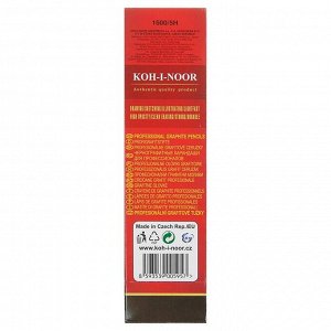 Карандаш чернографитный Koh-I-Noor 1500 5H, профессиональный, лакированный корпус