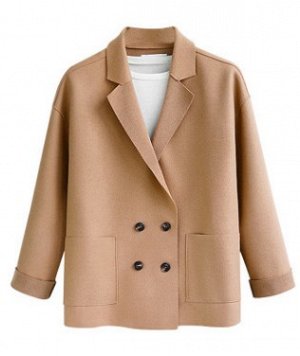 Пальто Пальто, оформленное воротником с лацканами, смесь шерсти/полиэстер. Размер (обхват груди, длина рукава, длина изделия, см): L (110,46,66), XL (116,47,66), 2XL (122,48,68), 3XL (128,49,69), 4XL 