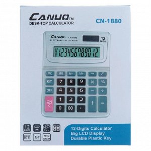 Калькулятор настольный, 12-разрядный, CN-1880, двойное питание