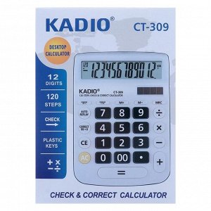 Калькулятор настольный, 12-разрядный, 309, двойное питание