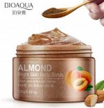 BIOAQUA Освежающий скраб для тела с грецким орехом, миндалём и абрикосом, 120 г.