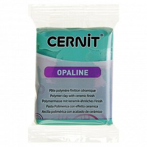 Полимерная глина запекаемая 56г Cernit Opaline с эффектом фарфора 637 зел сел CE0880056637