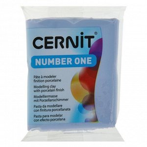 Полимерная глина запекаемая, Cernit Number One, 56 г, серо-голубая, №223