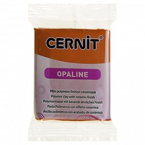 Полимерная глина запекаемая 56 г, Cernit Opaline, с эффектом фарфора, 807 карамель