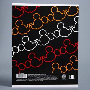 Тетрадь 48 листов клетка "Mickey", Микки Маус