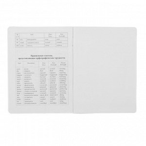 Тетрадь для записи английских слов «Фламинго», 32 листа, обложка мелованный картон, глянцевая ламинация