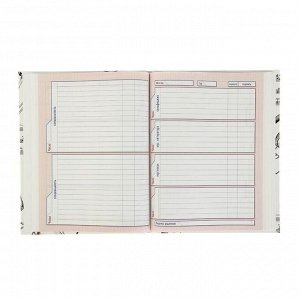 Дневник для музыкальной школы, «Рисунки чернилами», твёрдая обложка, 48 листов