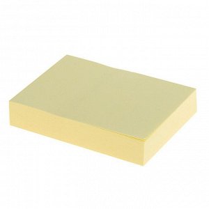 Блок с липким краем 38х51мм, 100 листов Lamark, пастель желтая