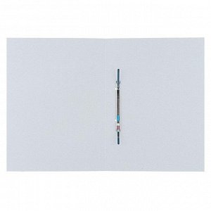 Скоросшиватель «Дело», синий, мелованный картон, 330 г/м²