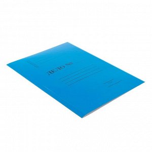 Скоросшиватель «Дело», синий, мелованный картон, 330 г/м²