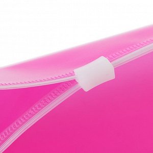 Папка-конверт на гибкой молнии Zip B5, 140 мкм Fizzy Neon, микс