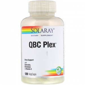 Solaray, QBC Plex, 120 вегетарианских капсул