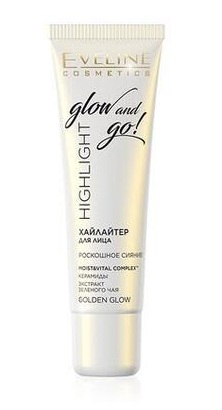 EVELINE Хайлайтер для лица - GOLDEN GLOW серии HIGHLIGHT GLOW AND GO!, 20мл (*3*30)