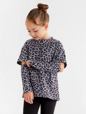 Футболка с длинным рукавом для девочки KAFTAN Trendy grey
