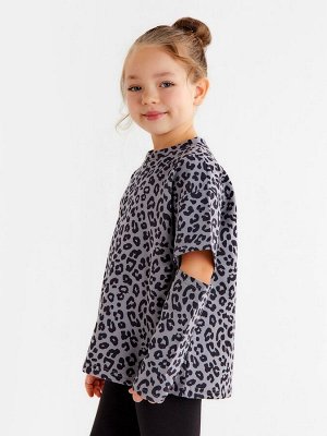 Футболка с длинным рукавом для девочки KAFTAN Trendy grey
