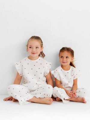 Пижама детская (футболка и брюки) KAFTAN "Вишенки"